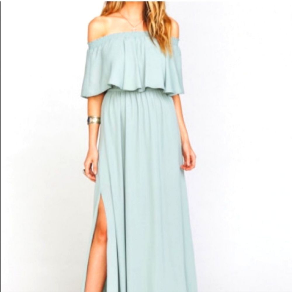 Show Me Your Mumu off-shoulder Maxi Dress
